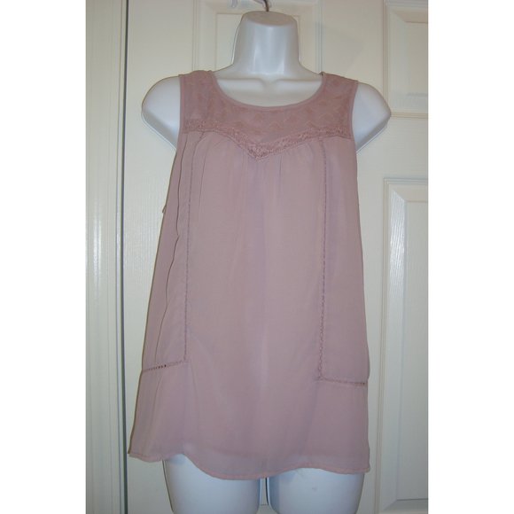Lucky Brand Tops - Lucky Brand Pink Mauve Sleeveless Blouse Size Small